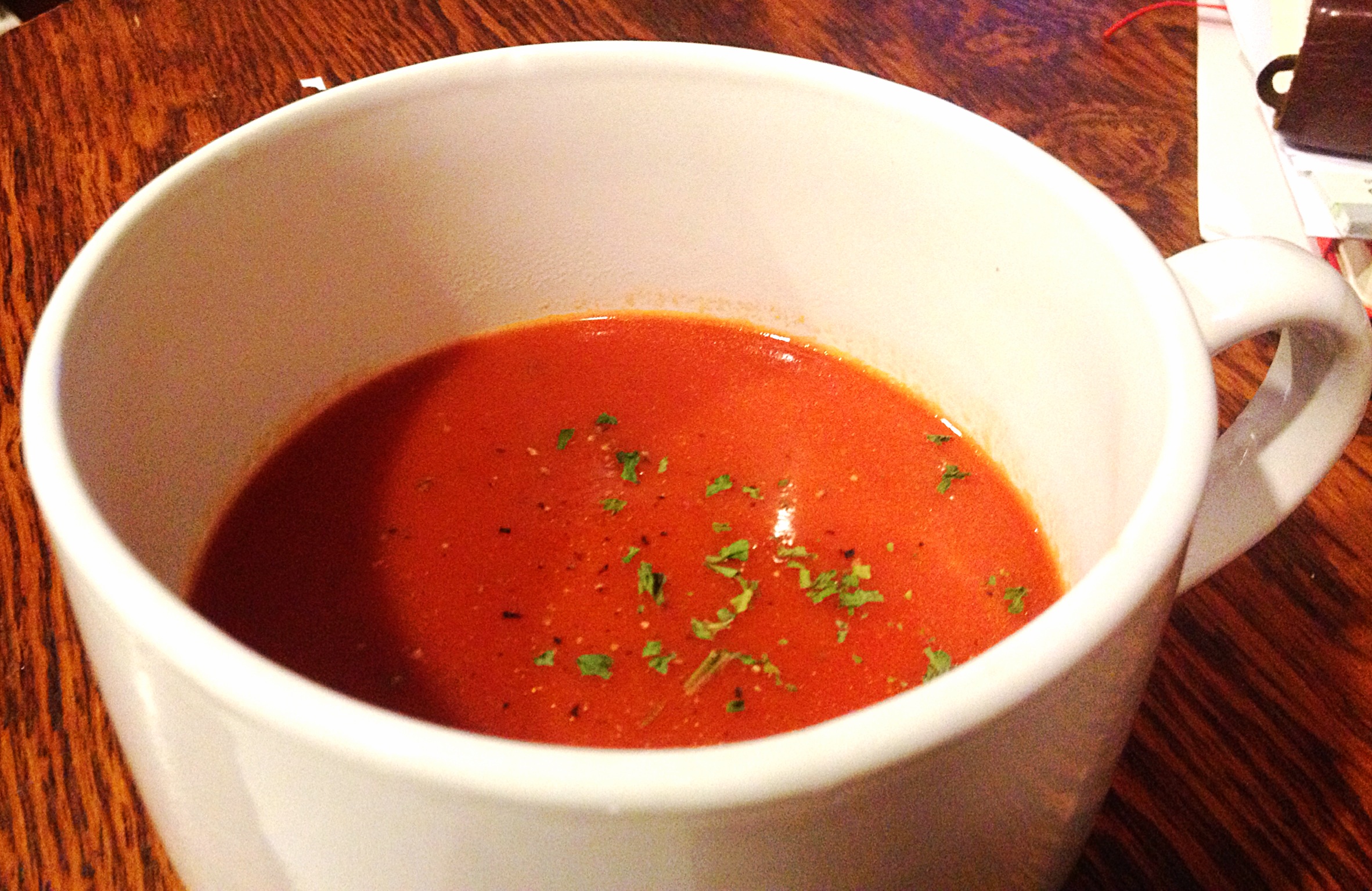 Coconut Contentment Tomato Soup and Grain-free Grilled Cheese